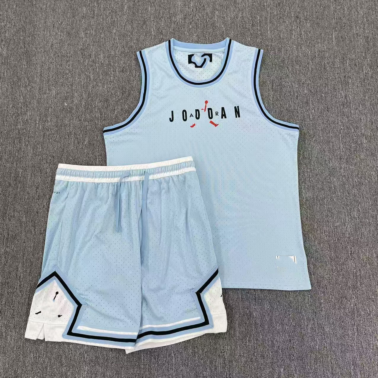 Nuevo chaleco de baloncesto deportivo Flying Man más pantalones cortos secado rápido transpirable relajado diario ocio correr chaleco deportivo image 44