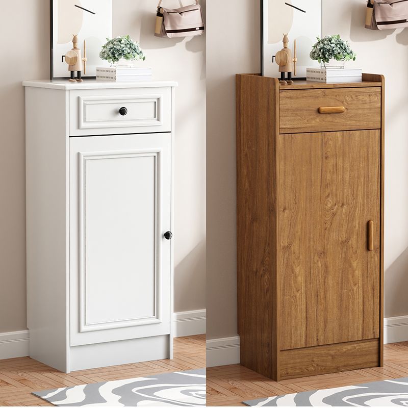 Shoe Cabinet for Home Entrance, Single Door, Simple Multi-Layer Storage, Storage Elevator Corner Cabinet, Narrow Entryway, Small Size