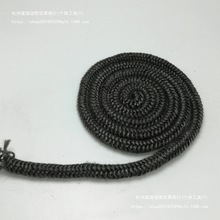 玻璃纤维炉门密封绳 耐高温黑色密封条 真火颗粒壁炉密封配垒德株