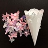 Export Amazon wedding celebration laser hollow paper scallion flowers rose blooming conical lace lace paper flower cylinder spot