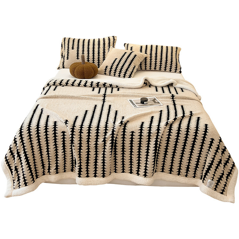 Leche mantas de lana gruesa mantas de invierno mantas de lana de coral sábanas de cama cama de oficina siesta sábanas