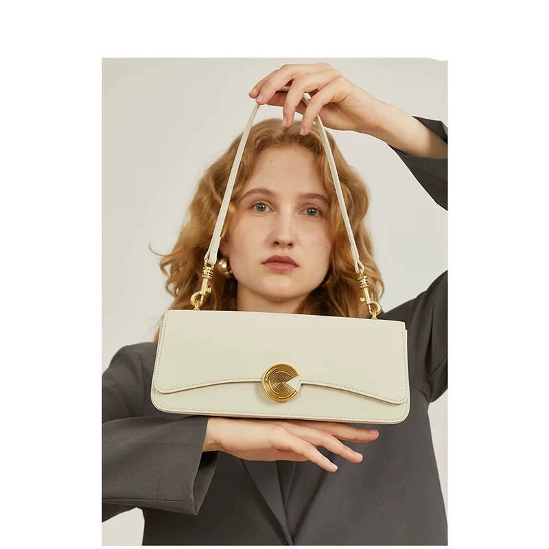 French Style Square Shoulder Bag For Women Versatile Small Handbag_voghion.com