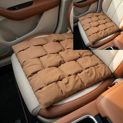 leather, suitable for Honda, Toyota, Nissan — Universal seat cover - bubble-seat-cushion-amber-brown-pair-4343