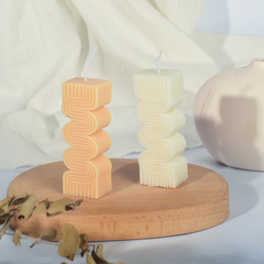 三信 盤山之路香薰蠟燭硅膠模具 自製桌面擺台裝飾石膏擺件擴香石