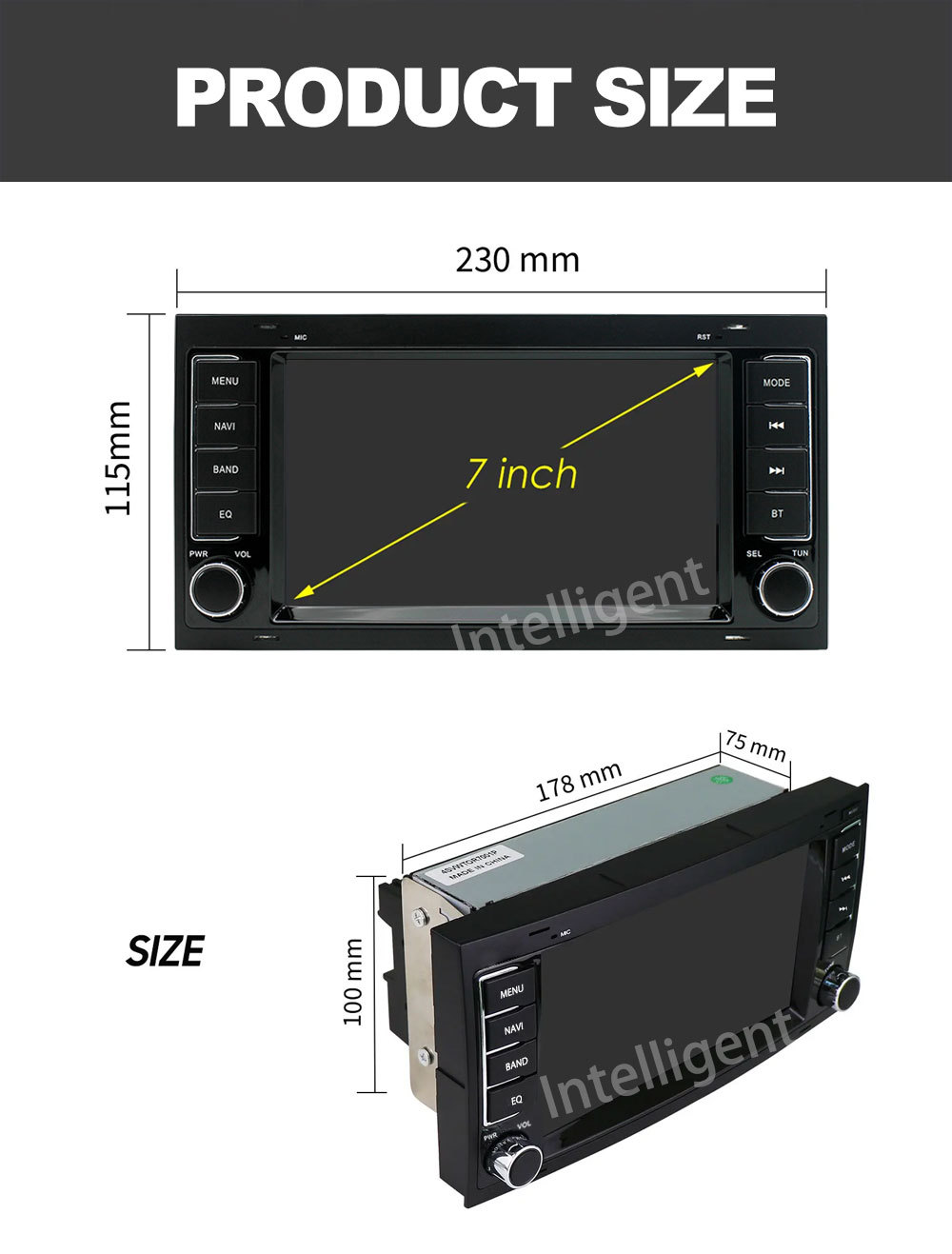 Suitable for Volkswagen Touareg 7inch Car Gps Bluetooth Wireless Carplay Navigation System Central Control Dvd4G Large Screen