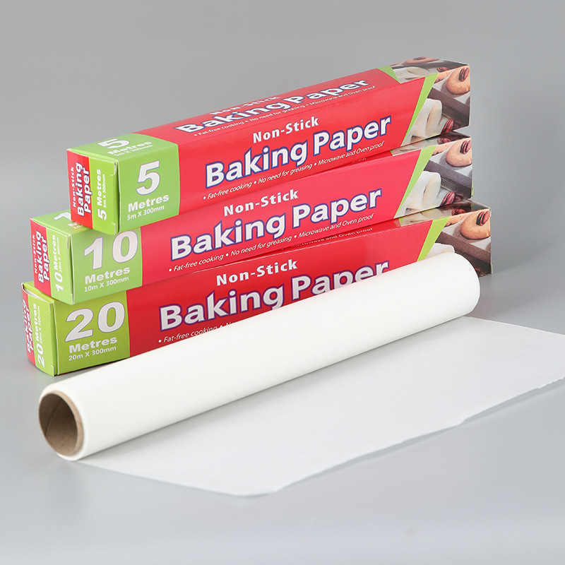 One-piece disposable silicone paper for household oil-proof paper, cake oven high-temperature resistant English box white silicone paper