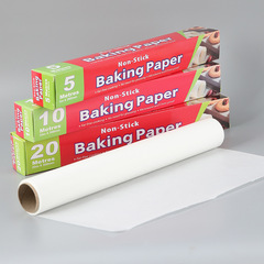 One-piece disposable silicone paper for household oil-proof paper, cake oven high-temperature resistant English box white silicone paper