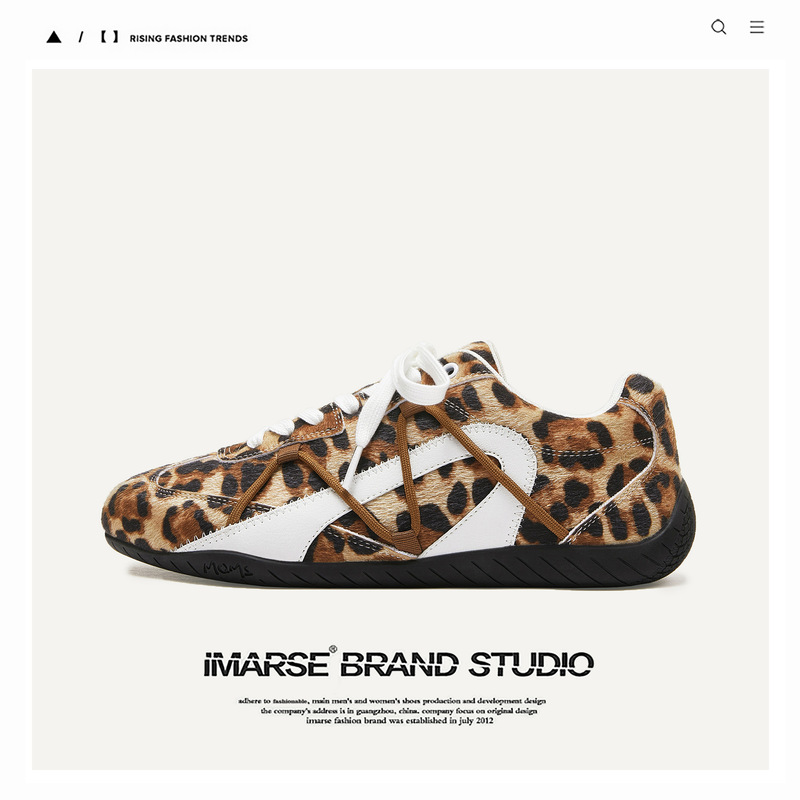Guangzhou Shoes Niche Designer Leopard Print Racing Shoes Casual Versatile Moral Training Shoes Men and Women Couple Sneakers Men's Shoes Guangzhou Shoes Niche Designer Leopard Print Racing Shoes Casual Versatile Moral Training Shoes Men and Women Couple Sneakers Men's Shoes