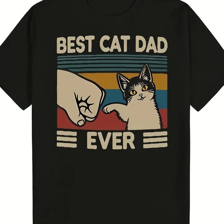 Black Humor Men's Gift T-Shirt, Interesting Men's Fashion Summer Short-Sleeve Graphic Black Heavy Cotton T-Shirt
