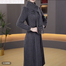 国风气质旗袍中长款连衣裙女2025年秋冬时尚遮肉显瘦大码宽松裙子