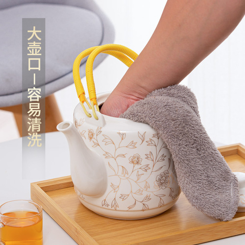 Wholesale teapot ceramic household kettle large cool kettle high temperature resistant porcelain tea making large capacity cold Jingdezhen single pot porcelain