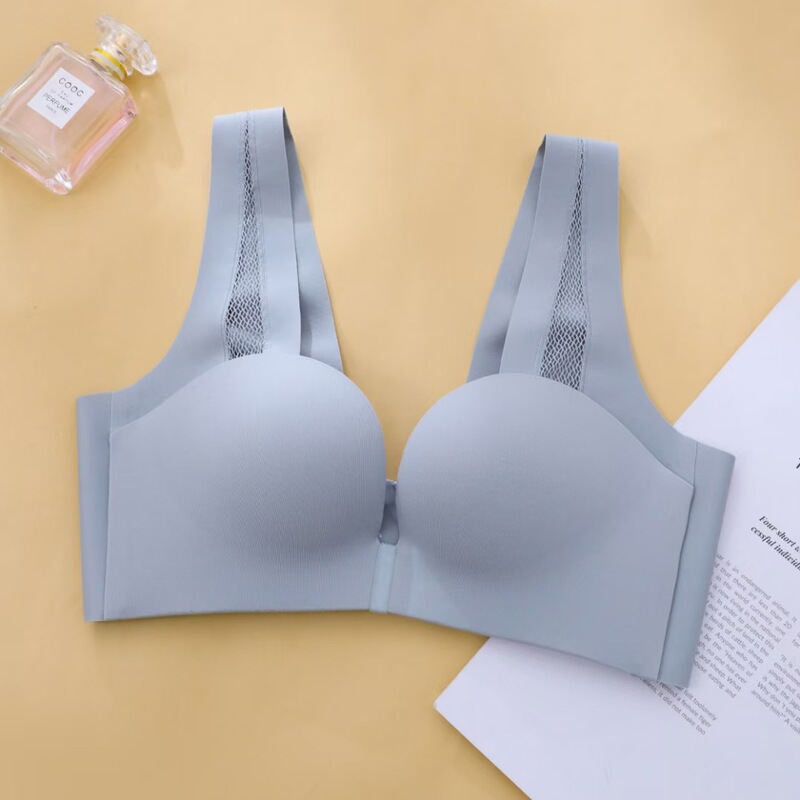 ワンピースシームレス下着女性用夏用小胸プッシュアップノンワイヤースリーピングバスト調整ブラジャー2025|undefined