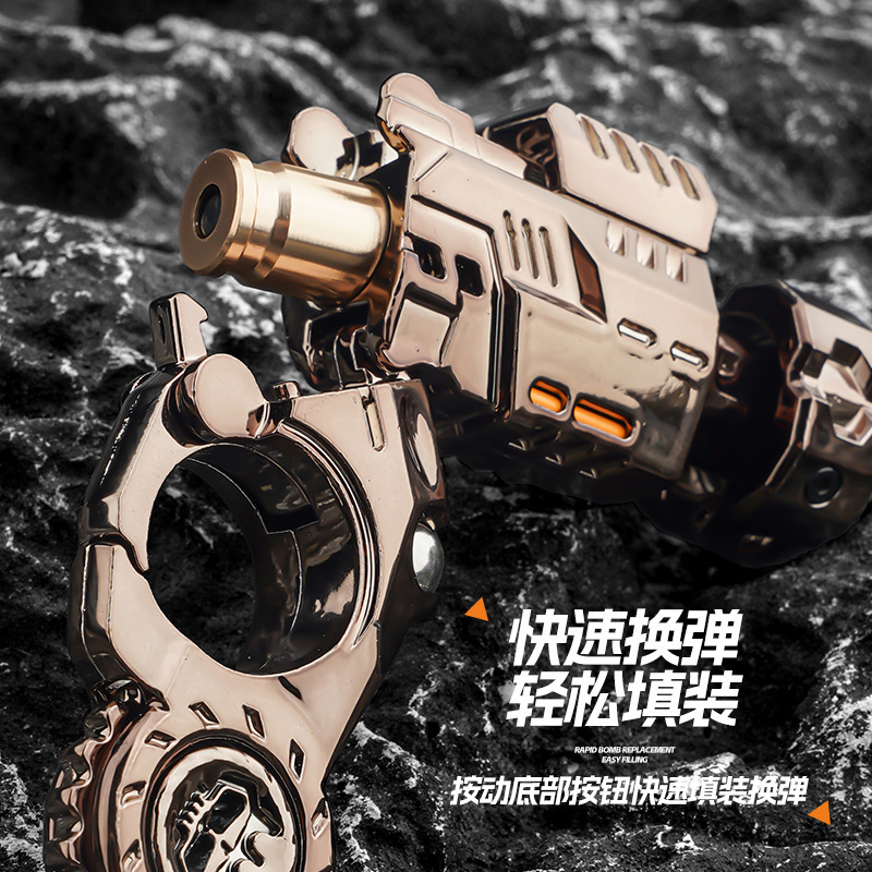 跨境新款抖音合金特工EDC彭仔解压发射器 迷你抛壳黑科技解压玩具|undefined