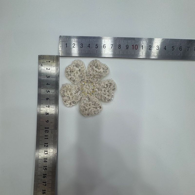 厂家批发 刺绣花边服装辅料DIY布贴机织仿手钩粗棉服饰服装辅料|undefined