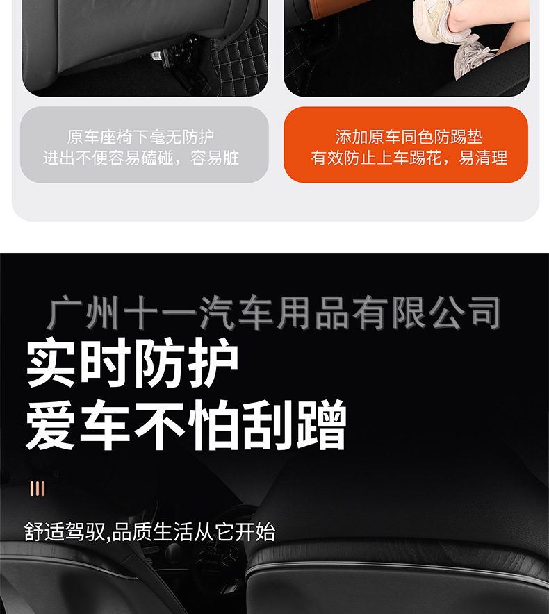 Car seat back anti-kick pad children's rear seat protection pad anti-dirty protection pad for car use rear anti-kick pad