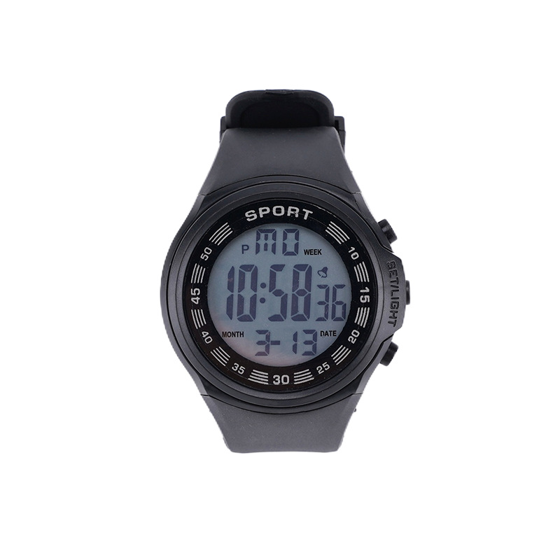Red impermeable luz nocturna reloj electrónico de moda masculina simple estudiantes de secundaria adolescentes reloj deportivo multifuncional al por mayor