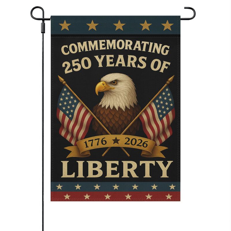 跨境热卖美国250周年花园旗纪念旗帜庭院装饰250 Years America|undefined