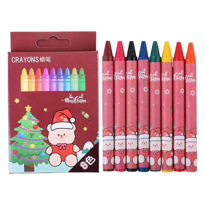 Мультфильм Рождество 8 цветов карандаш костюм раскраска граффити Искусство Кисть ученик начальной школы рисунок костюм Рождественский подарок