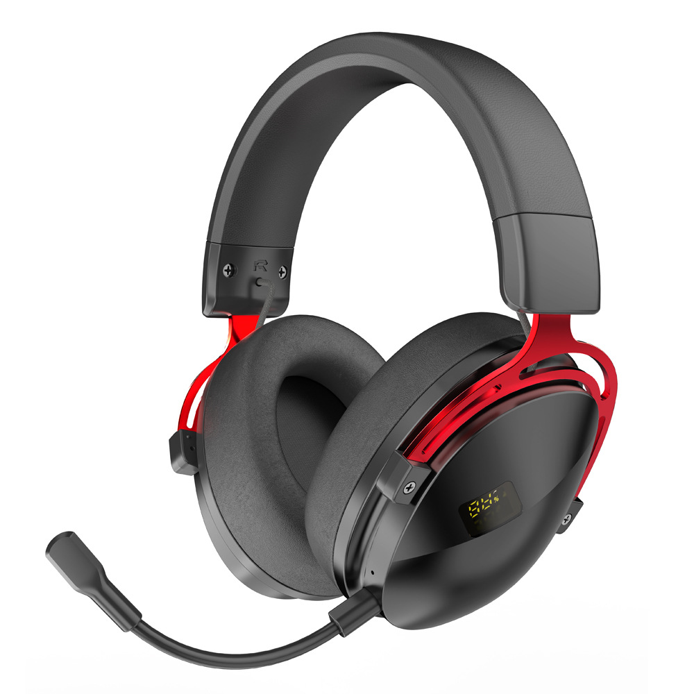Auriculares Inalámbricos para Juegos GH06Pro 2.4G 7.1 PC y ABS con Pantalla Digital para Gaming