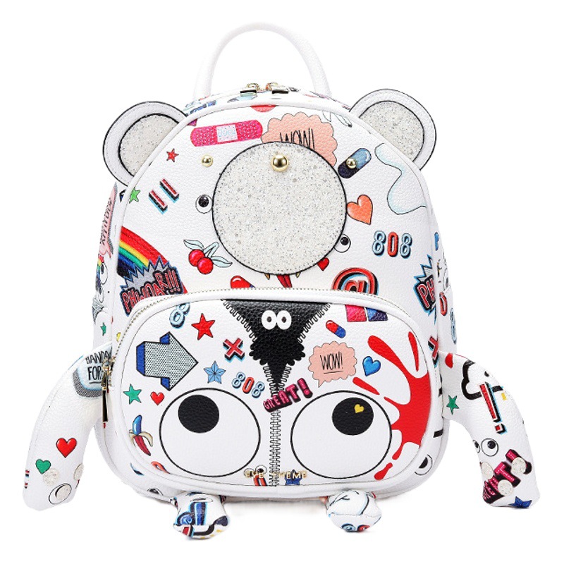 2024 nueva tendencia de moda para mujer, sentido de alta gama, personalidad casual, marca de moda, bolso de cuero suave, mochila 1779 #