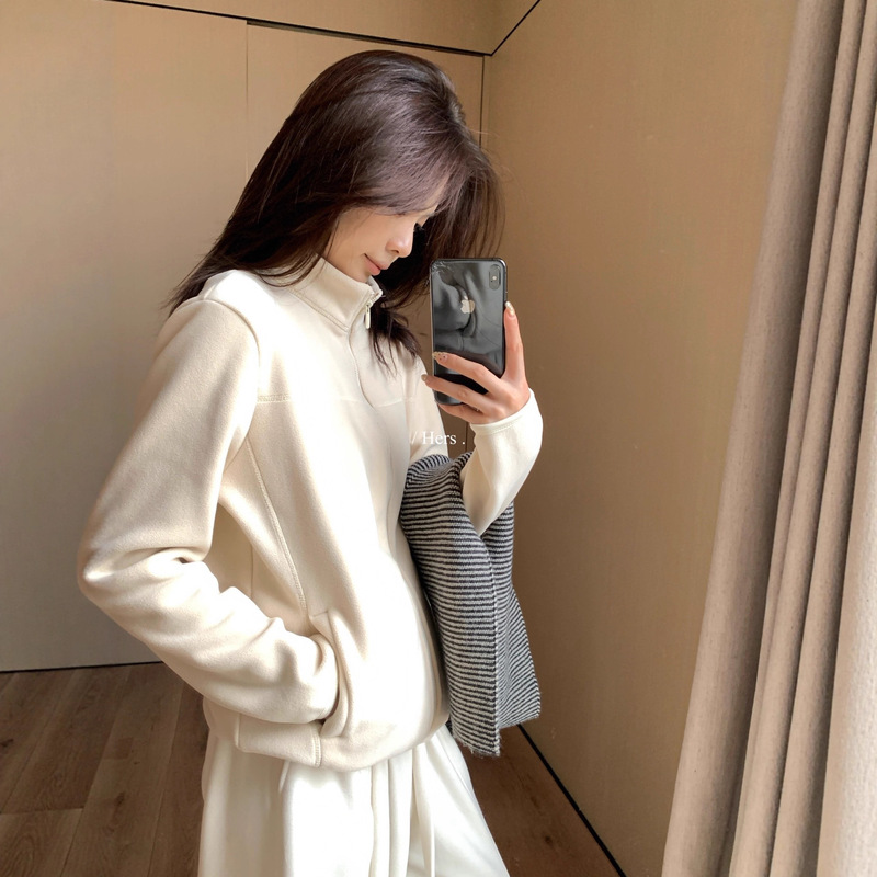 Clearance Sale, No Returns or Exchanges, Autumn and Winter Korean Style Simple Versatile Slim-Fit Stylish Thick Stand-Collar Warm Jacket for Women 92664 Clearance Sale, No Returns or Exchanges, Autumn and Winter Korean Style Simple Versatile Slim-Fit Stylish Thick Stand-Collar Warm Jacket for Women 92664