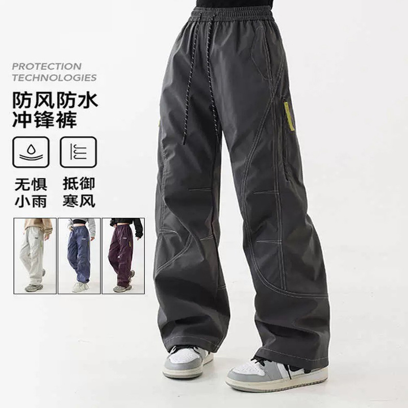 Three-Proof Outdoor Hiking Pants, Quick-Drying Sports American-Style Work Pants, Fleece-Lined Warm Casual Pants, Unisex Camping and Mountaineering Pants Three-Proof Outdoor Hiking Pants, Quick-Drying Sports American-Style Work Pants, Fleece-Lined Warm Casual Pants, Unisex Camping and Mountaineering Pants