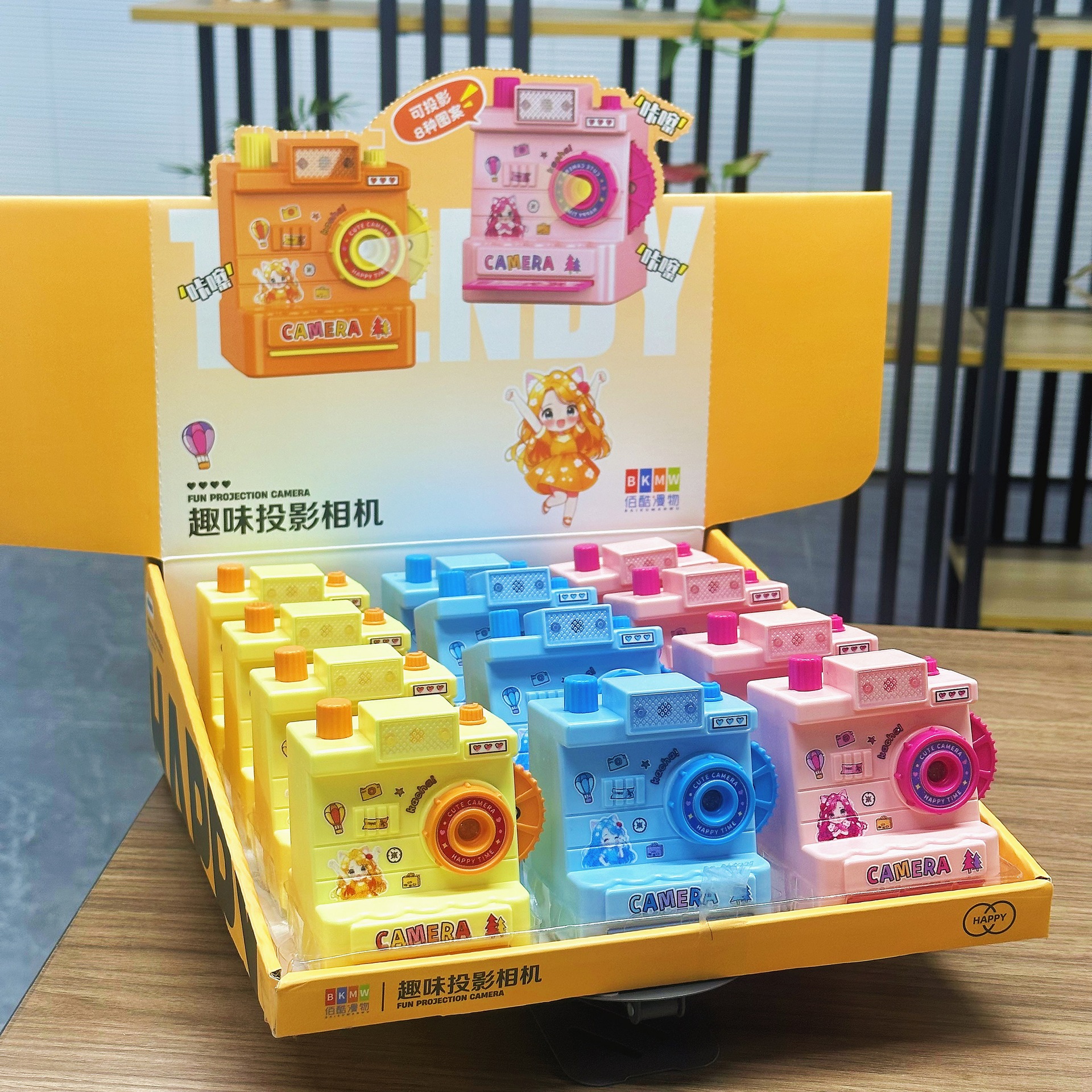 Children's Fun Projection Camera Artificial Sound and Light Camera Toy Mechanism Enrollment Gift Arcade Points Gift