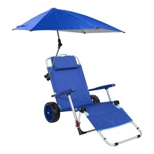 遮阳伞沙滩椅 躺椅 户外折叠沙滩车 野营手推车便携车椅