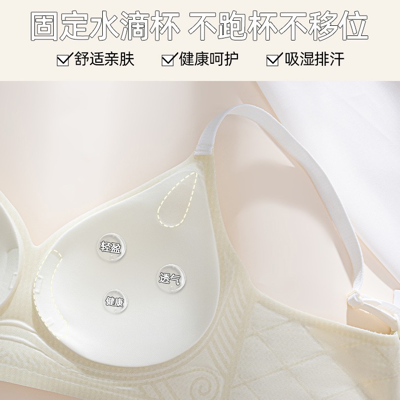 Ventas directas de fábrica comercio electrónico transfronterizo Sudeste de Asia Vietnam Tailandia damas dulces a cuadros sujetador de colección lateral fruncido