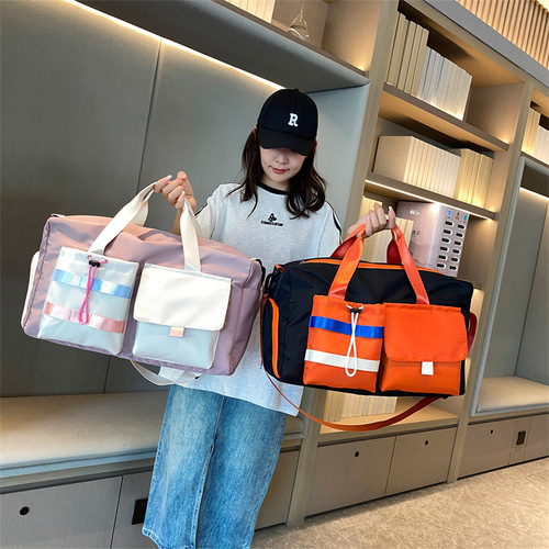 2024 New Fitness Bag Cross-border Waterproof Large Capacity Dry Wet Separation Travel Bag Swimming Sports Yoga Bag