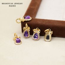 S925�y僽����Ȼ��ˮ�����J�����Y����DIY����朵������