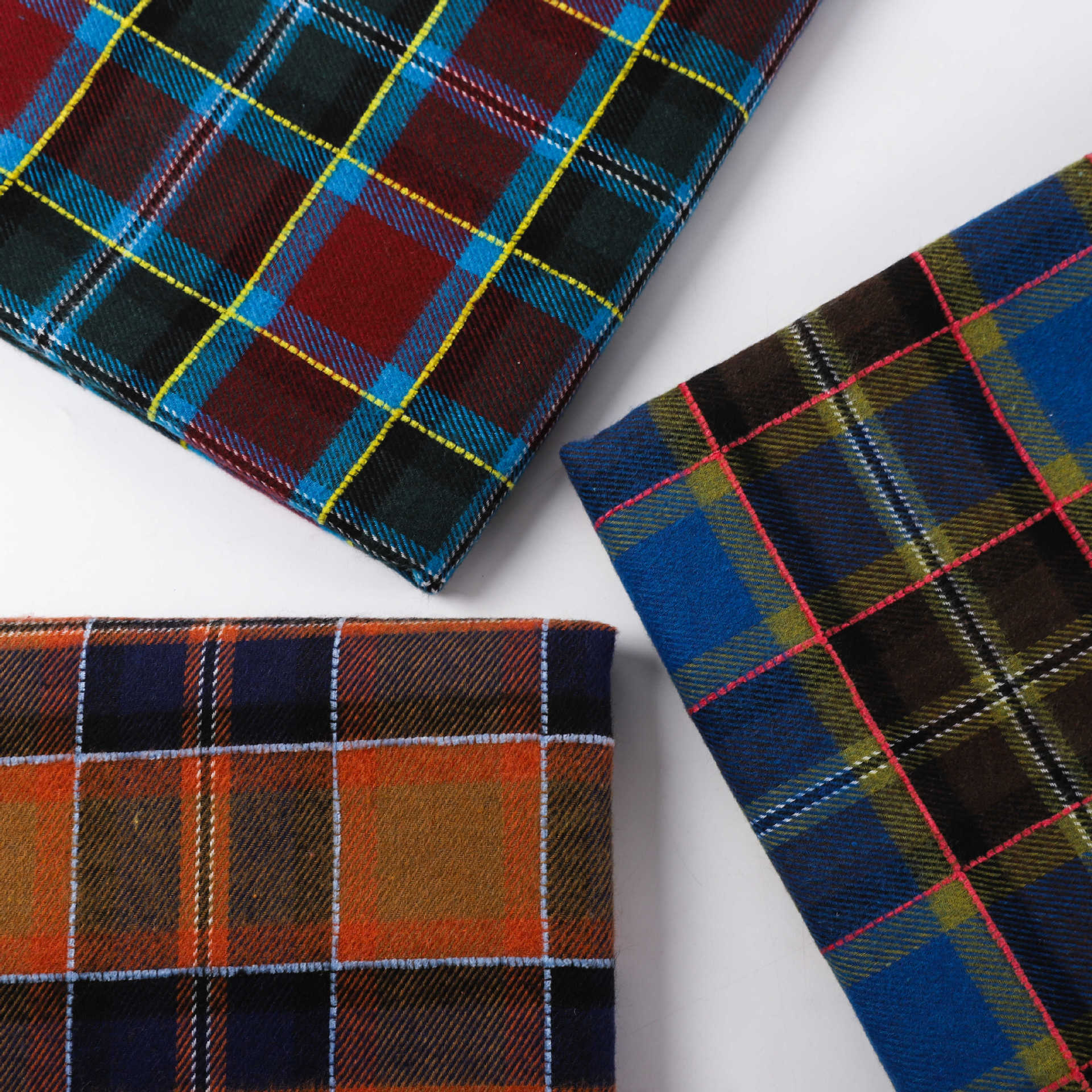 全棉梭织加厚色织格子布 磨毛提花大格纹 大衣外套鞋帽工艺品辅料