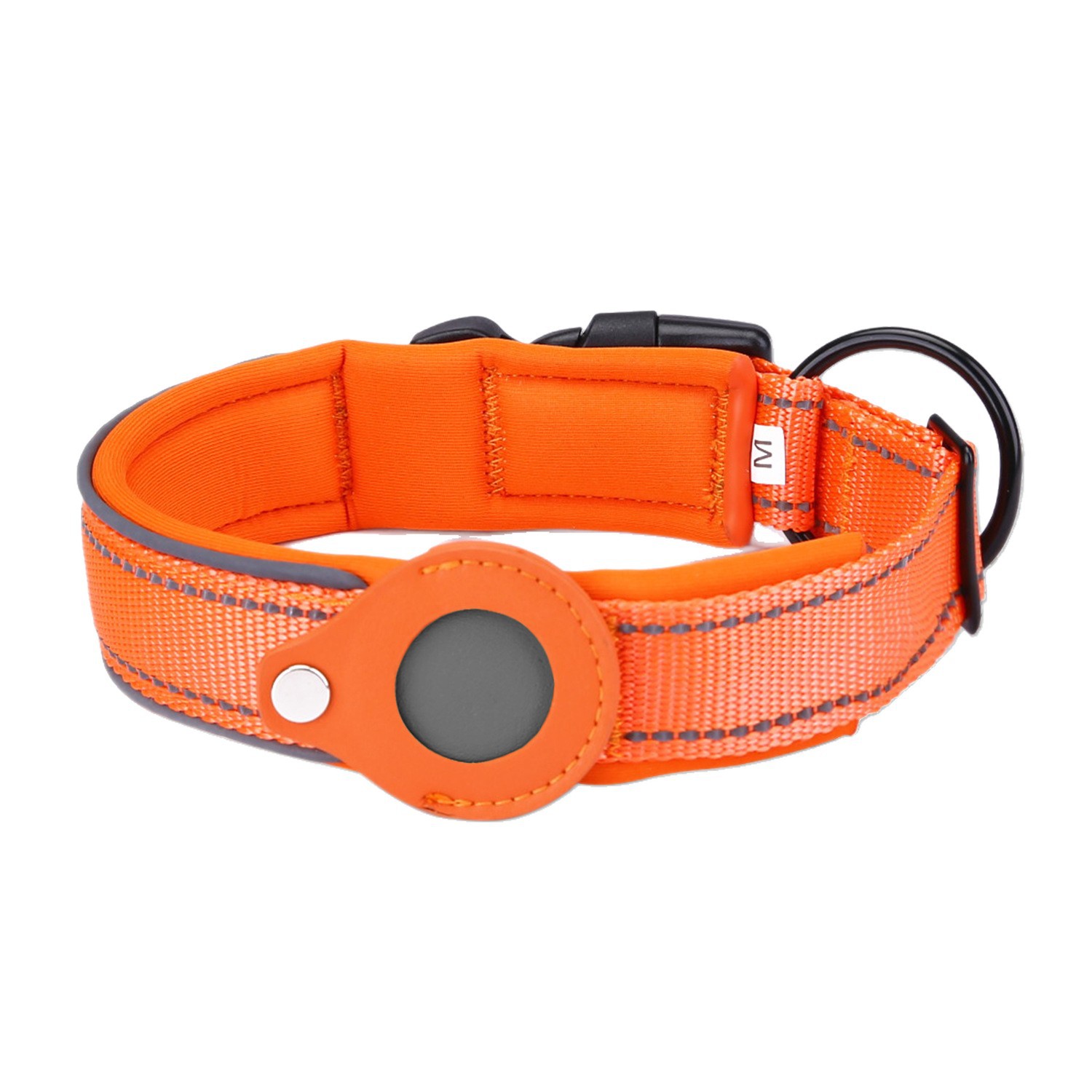Perro de localización collar rastreador Airtag para perros medianos y grandes no estrangulado collar rastreador de mascotas collar anti-perdida