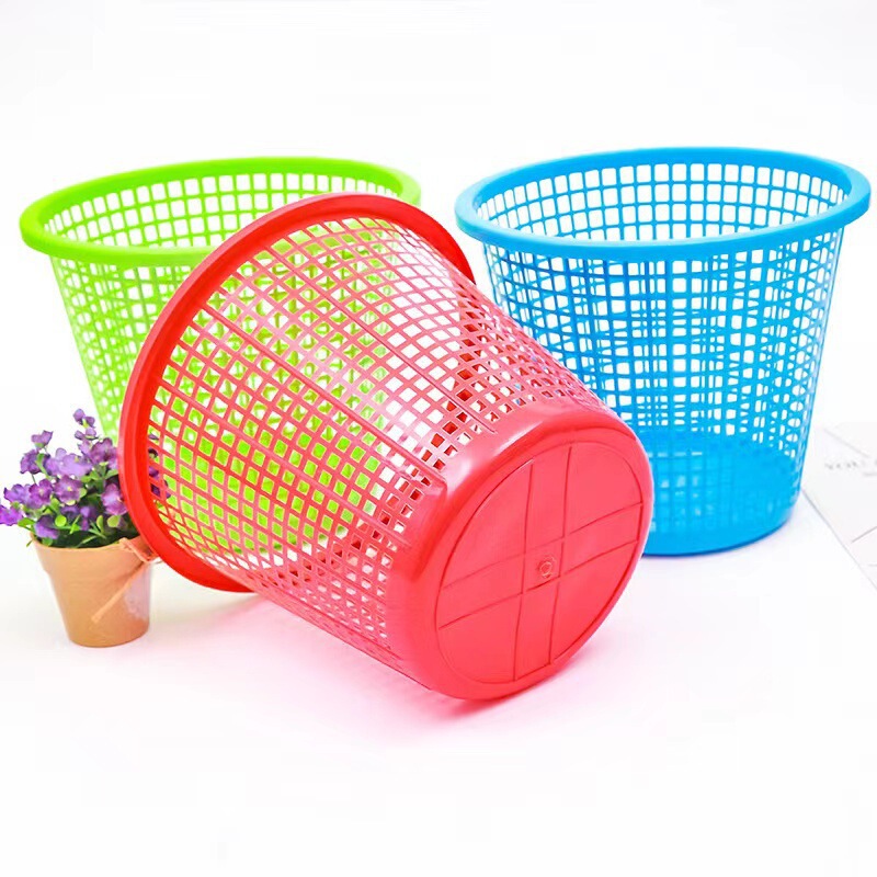 Plastic Cut Out Garbage Basket, Small Household Paper Basket, Cheap Trash Can Wholesale, Seedling Booster Tool Basket
