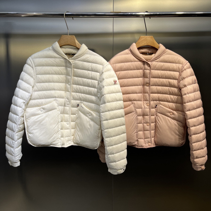 M's Correct Version 25Ss Winter Ski Small Lapel Snowline Embossed Women's Short down Jacket Jacket