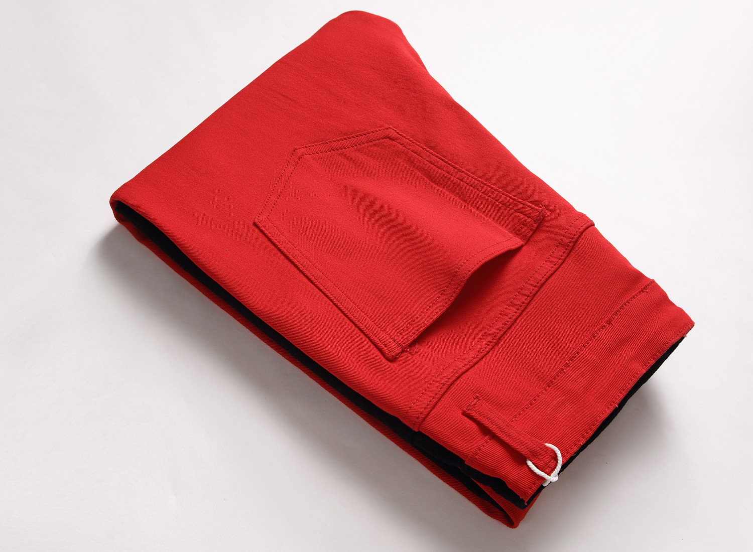 Men's High Quality Trendy Two Tone Spliced Jeans Slightly Elastic Denim_voghion.com