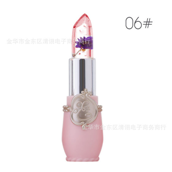Cross-border dried flower temperature lipstick is not easy to fade color change lipstick transparent jelly lipstick set Lip Oil