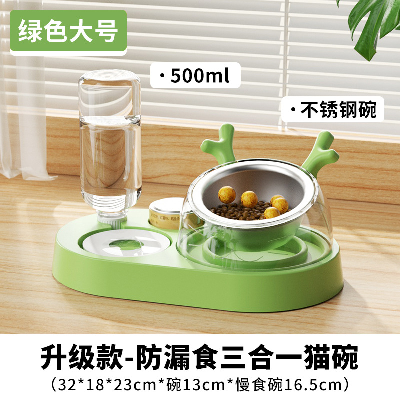 Tazón para mascotas Tazón doble de cerámica Bebida automática Tazón para comida para perros Teddy Tazón para arroz Bebida para mascotas Alimentador para perros Gato