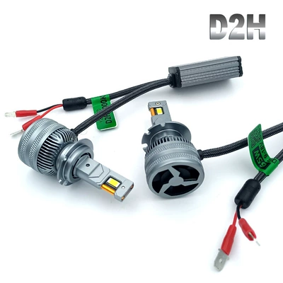 D2H avtomobil linzası üçün LED fənərlər, 35W ksenondan 65W LED-ə yüksəldilmiş