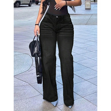 G 33448 High waist wide leg jeans ��������ţ��Ů��羳��