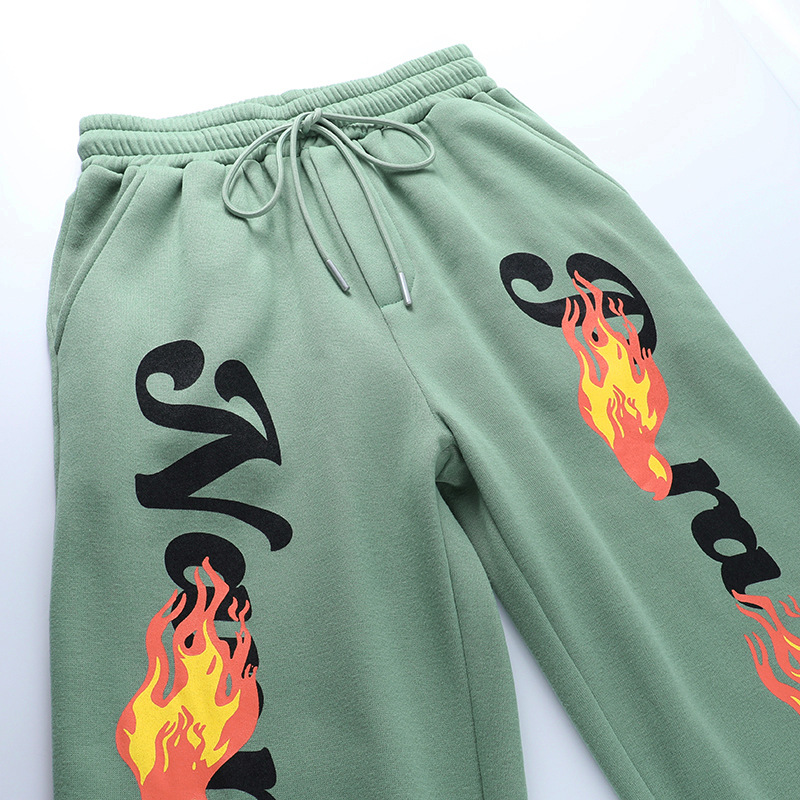 Firework Letter Print Sweatpants Wholesale Women