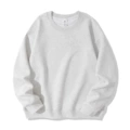 Floral gray velvet crew neck sweatshirt