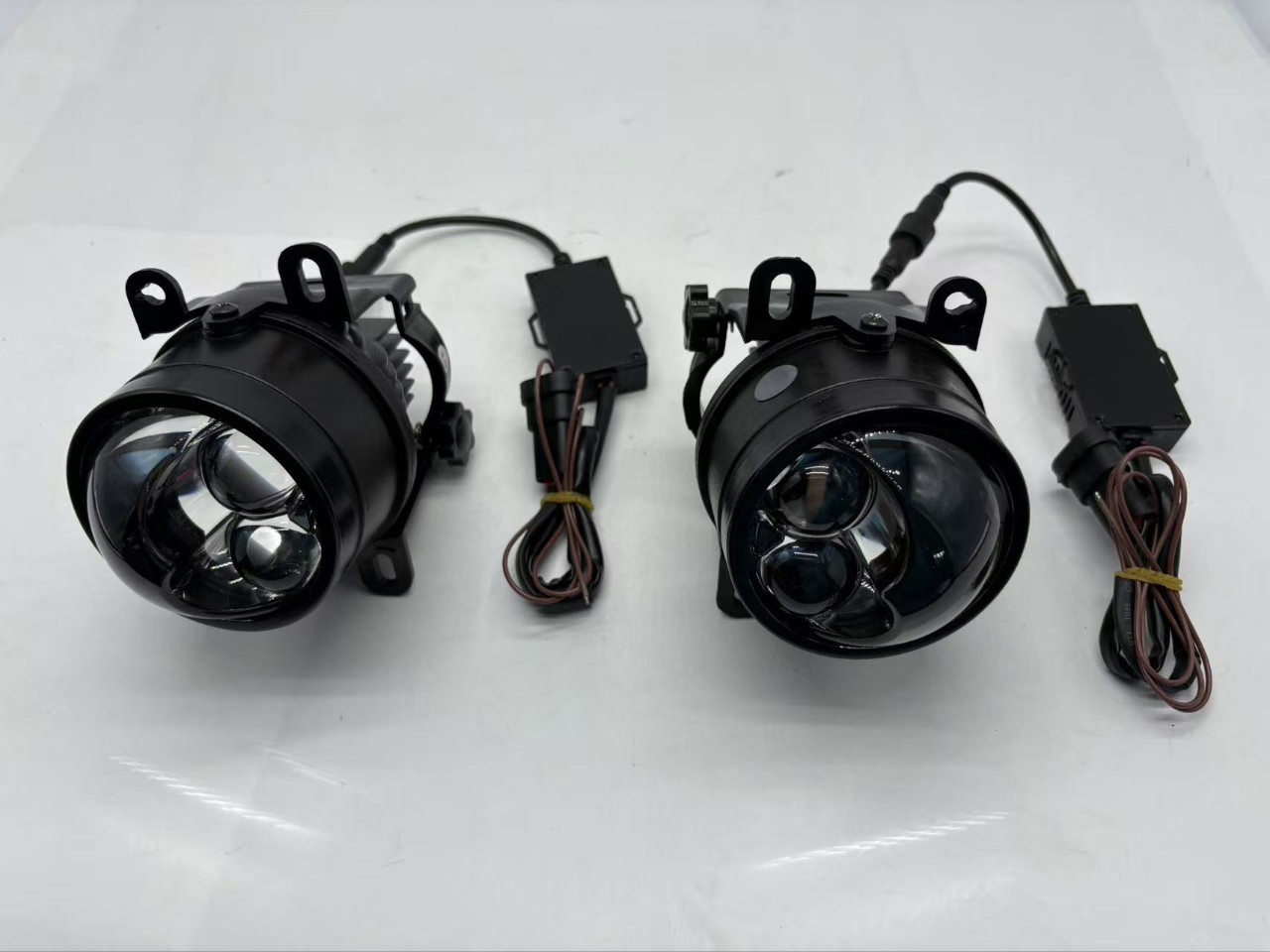 3inch Yellow Light Fog Lamp Dual-Lens High-Power Ultra-Bright Dual Direct-Beam Laser Factory Dual-Lens Fog Lamp