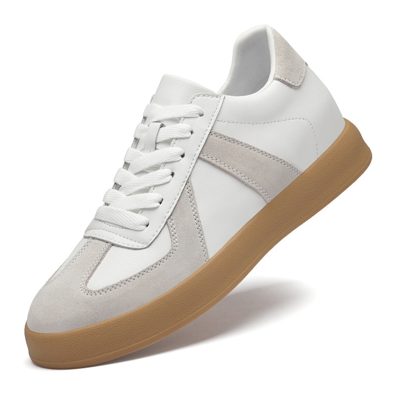 2025 New Men's German Training Shoes with 6cm Internal Height Increase, Casual Retro Sneakers, Comfortable and Versatile