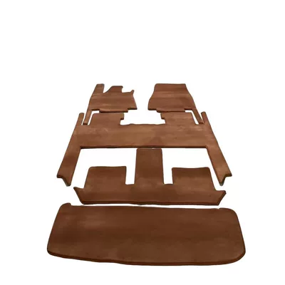 Pure Wool Floor Mats, High-End Carpet | Modelə uyğun ayaqaltı - foot-pads-trunk-mocha-brown