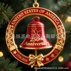 250th Anniversary Bell Ornament美国建国250周年纪念钟饰