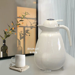 5ZV7 wholesale smart insulated flask household large capacity with temperature display glass inner tank high-end cute INS hot water