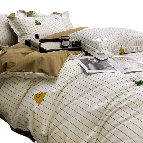 Product Recommendation: High-Quality Thick Pure Cotton Flocked Quilt Set with Modern Simple Style Bedding for Wholesale