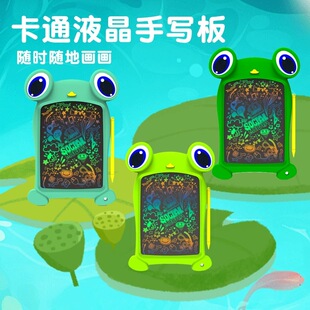 12inch Cartoon Lcd Writing Tablet Cute Frog Children's Eye Protection Blue Light Free Painting Writing Tablet Handwriting Tablet