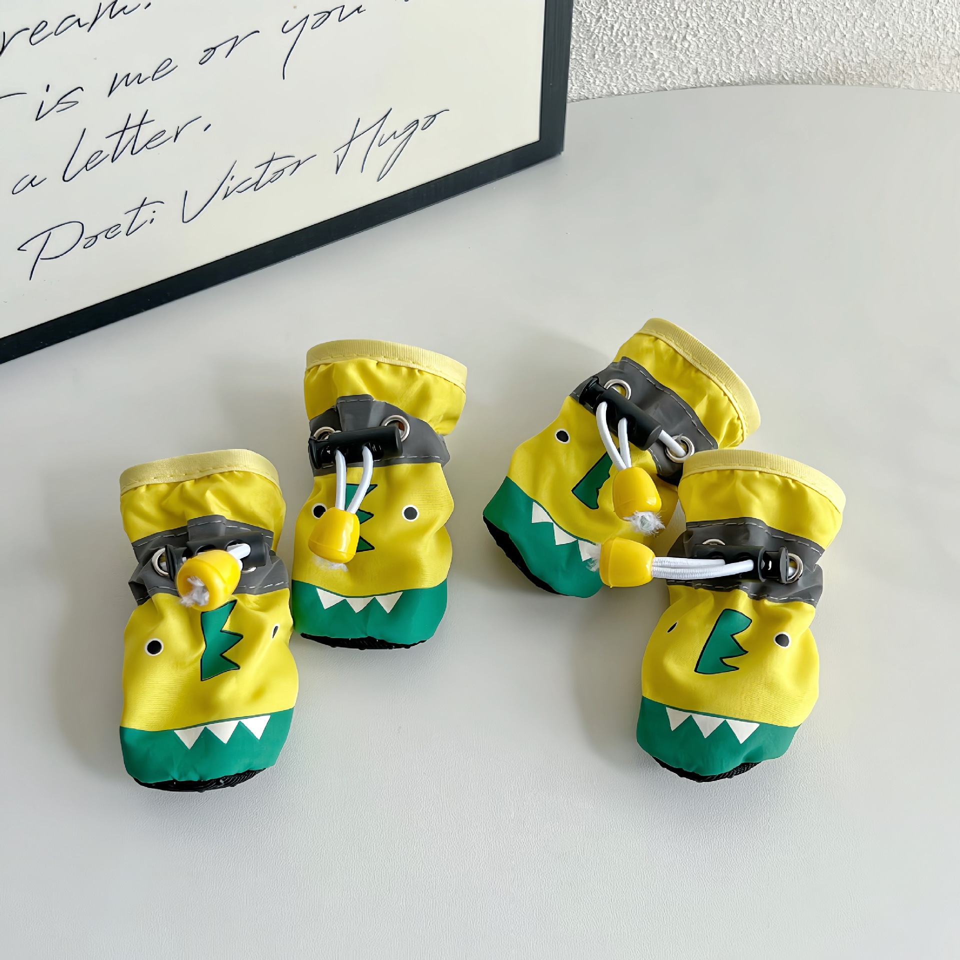 사계절 악어 부드러운 밑창 신발 [옐로우 그린]